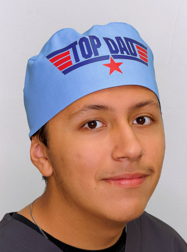 Top Dad Popular Movie Inspired Custom Solid Color Unisex Scrub Cap