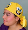 Spongebob Face Custom Solid Color Ponytail
