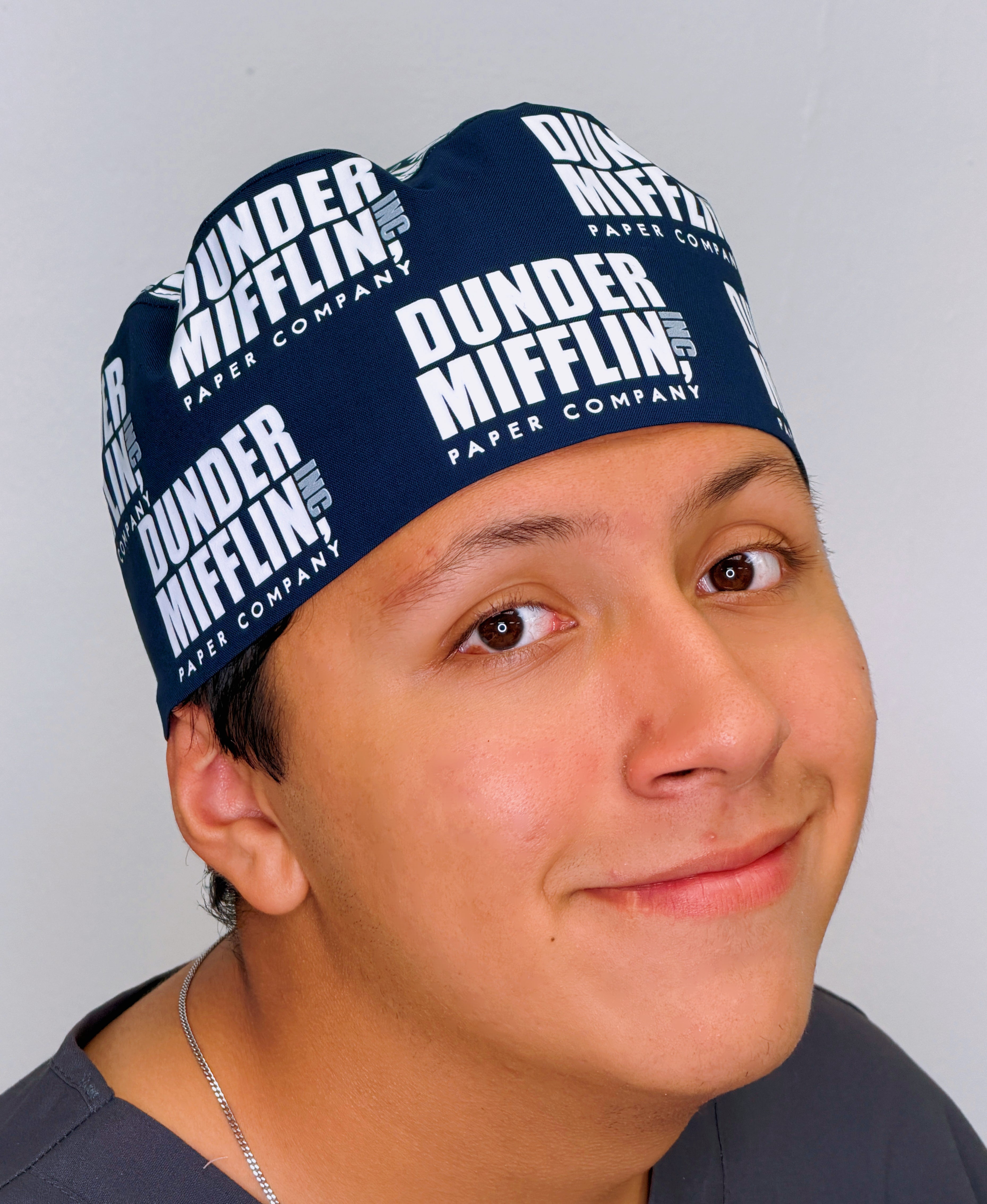 Office Popular TV Show Series Custom Solid Color Unisex Scrub Cap