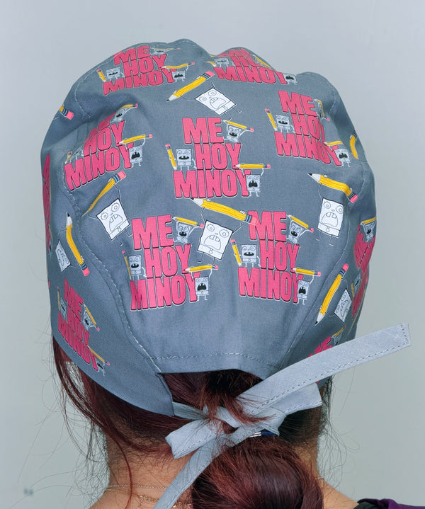 Funny DoodleBob Me Hoy Minoy Custom Solid Color Unisex Scrub Cap