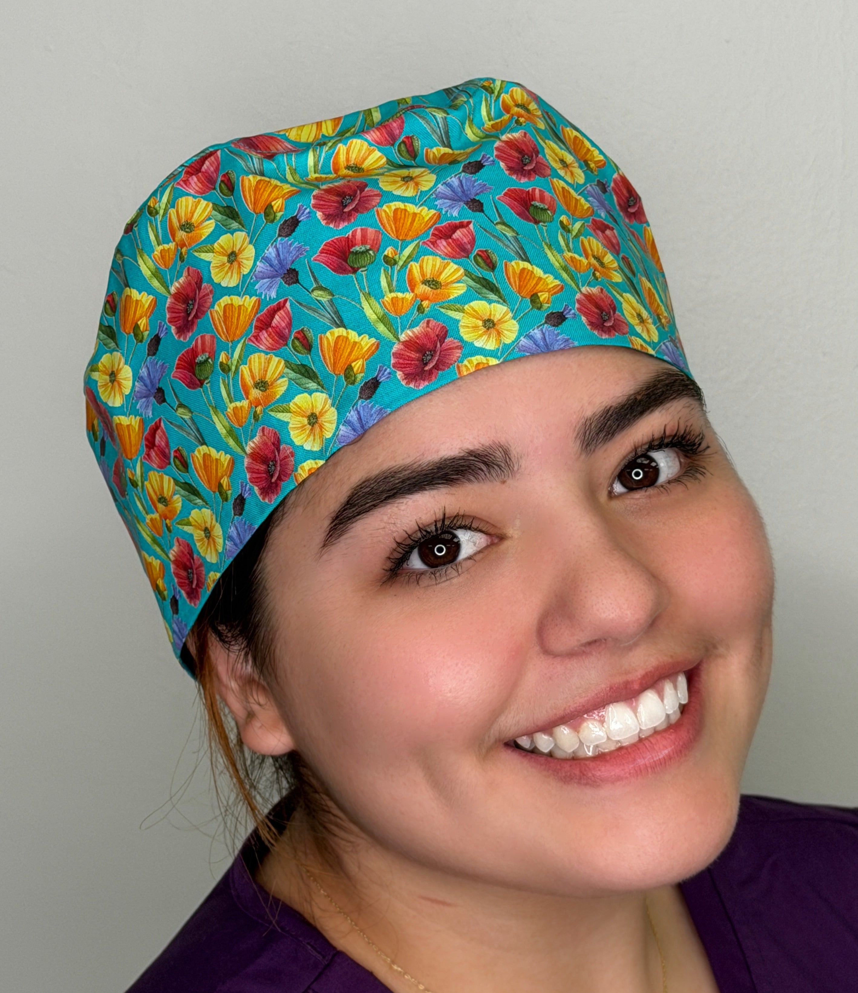 Beautiful Spring Flowers Solid Color Unisex Scrub Cap