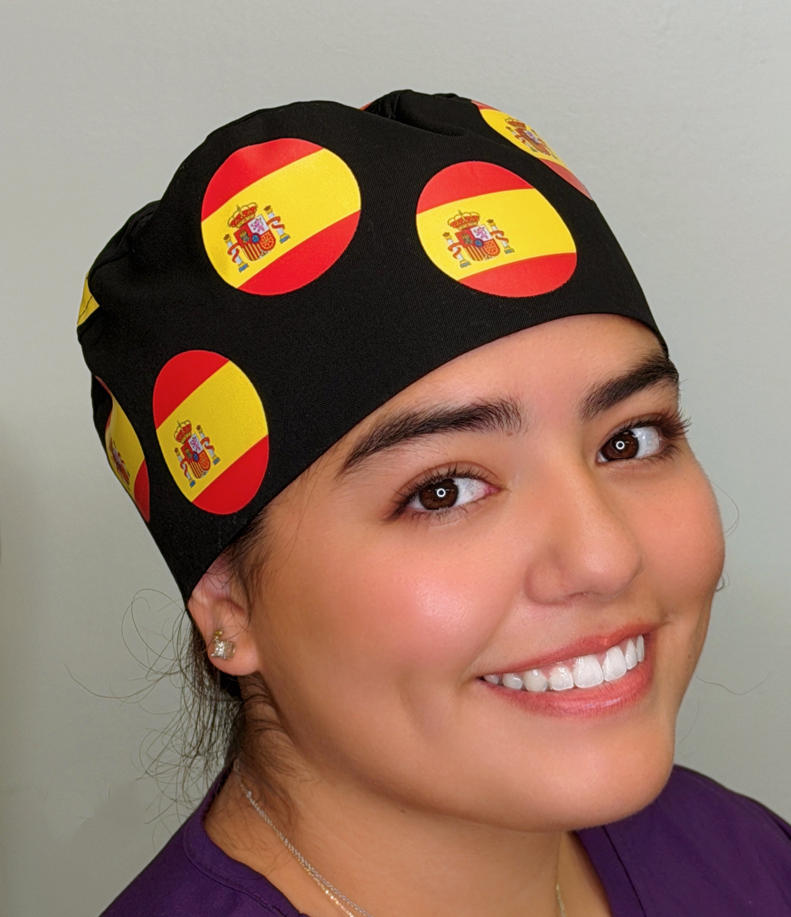 Spain Custom Solid Color Unisex Scrub Cap