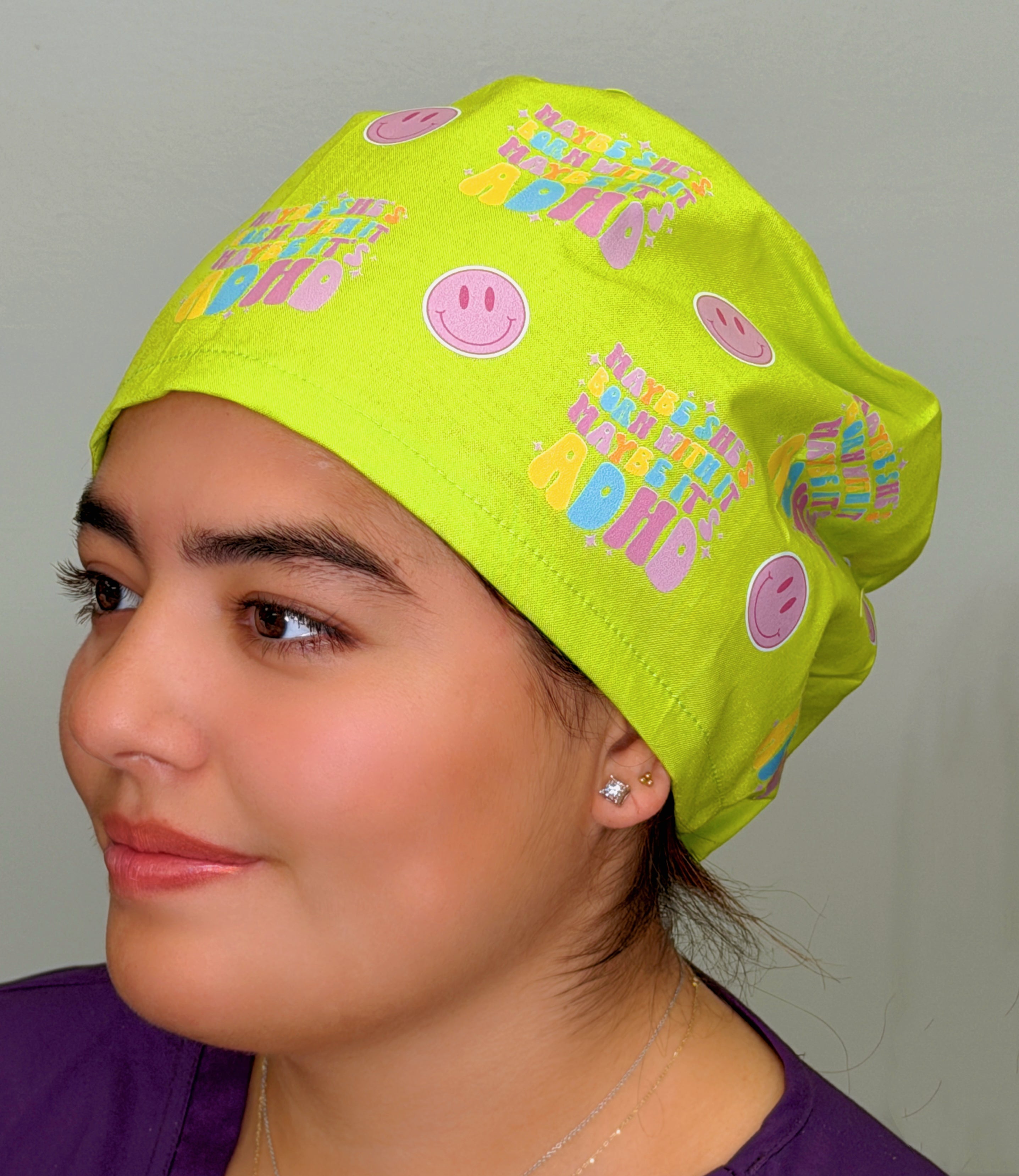 Maybe She's Born With It Maybe It's ADHD Solid Color Custom Euro