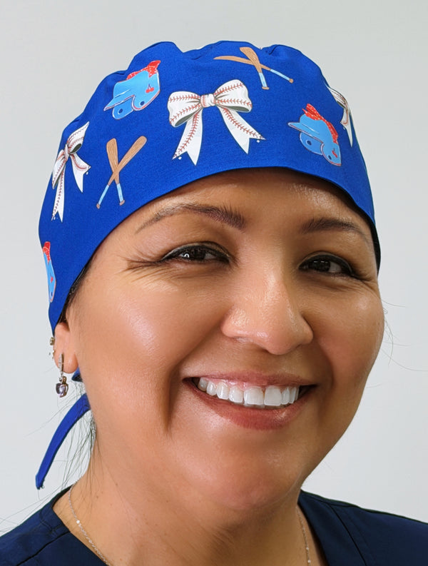 Baseball Vibes Custom Solid Color Unisex Scrub Cap