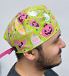 Pink Halloween Spooky Theme Custom Solid Color Unisex Scrub Cap