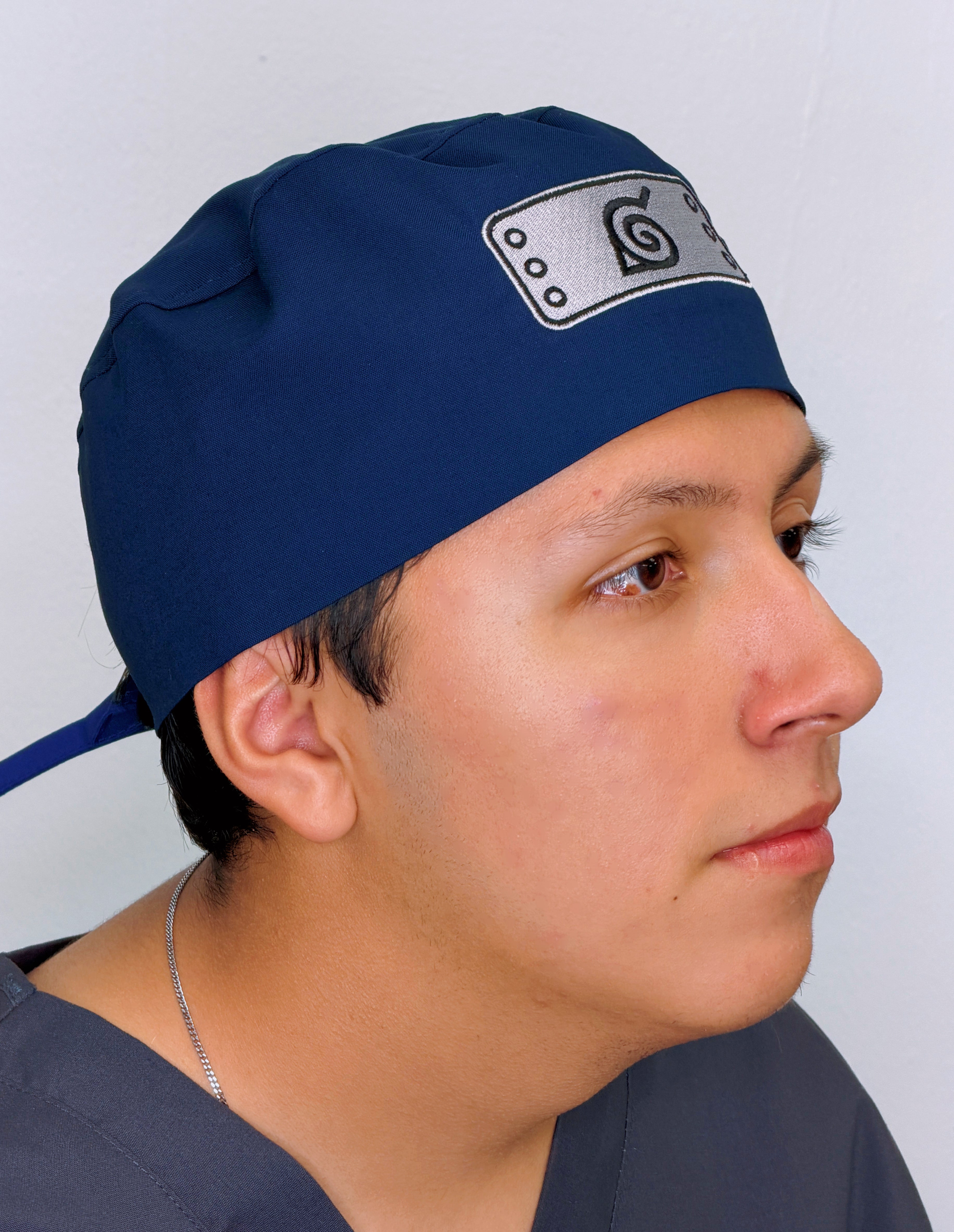 Hidden Leaf Village Embroidered Unisex Scrub Cap – Personalized Adjustable Scrub Hat