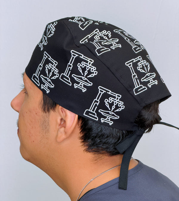 Robotic Surgery themed Custom Solid Color Unisex Scrub Cap