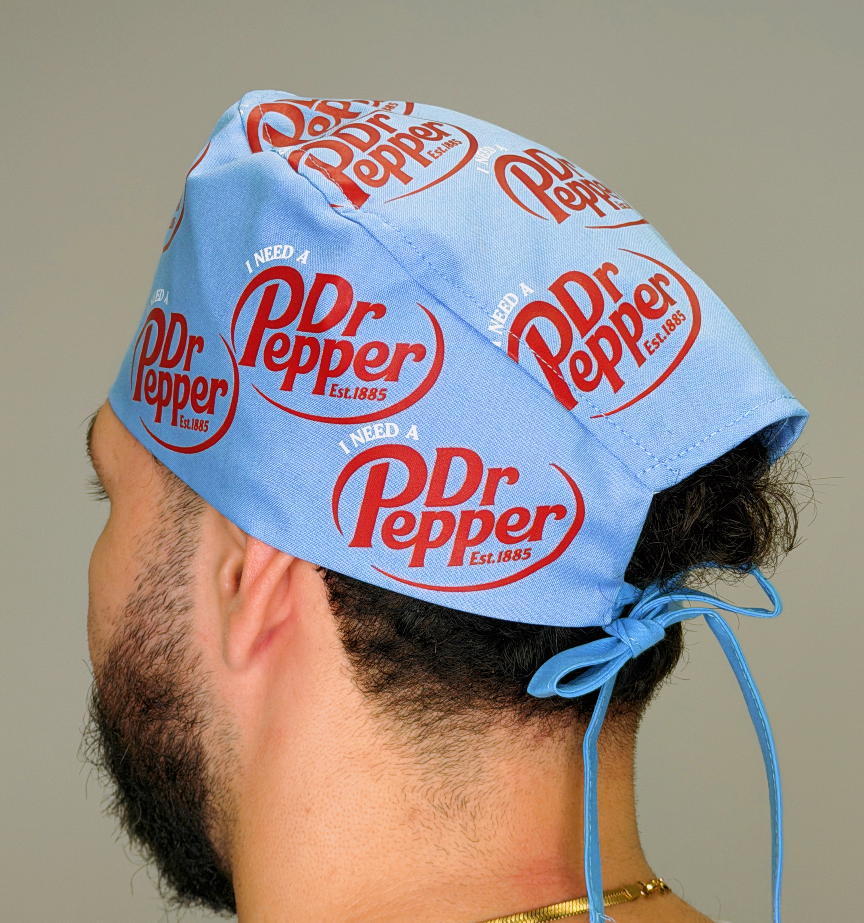 I Need A Dr Pepper Custom Solid Color Unisex Scrub Cap