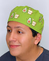 Cute Avocado Toast Custom Solid Color Unisex Scrub Cap