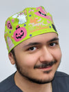 Pink Halloween Spooky Theme Custom Solid Color Unisex Scrub Cap