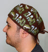 Dad Bass Fishing Father's Day Custom Solid Color Unisex Scrub Cap