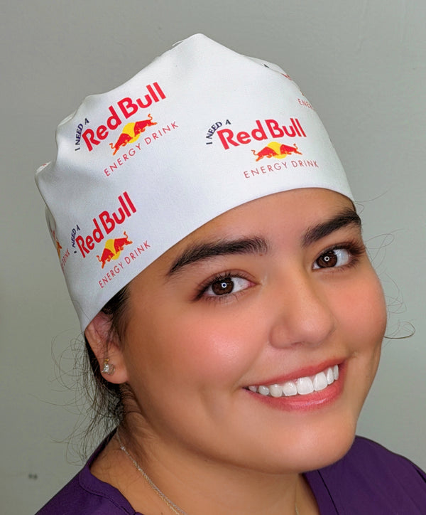 I Need A RedBull Custom Solid Color Unisex Scrub Cap