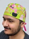 Pink Halloween Spooky Theme Custom Solid Color Unisex Scrub Cap