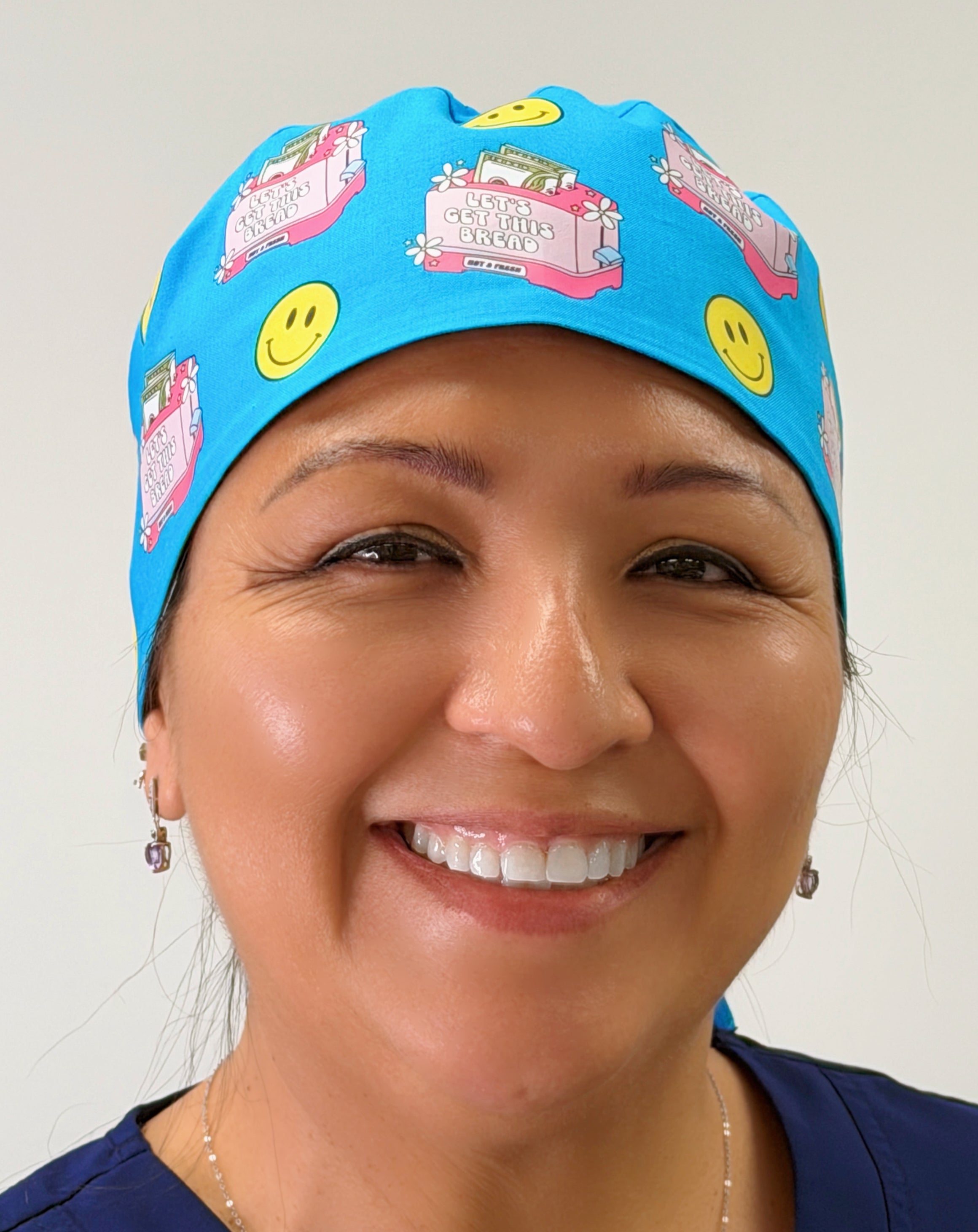 Let's Get This Bread Custom Solid Color Unisex Scrub Cap