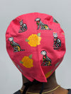 Day of the Dead Animal Theme Custom Solid Color Unisex Scrub Cap