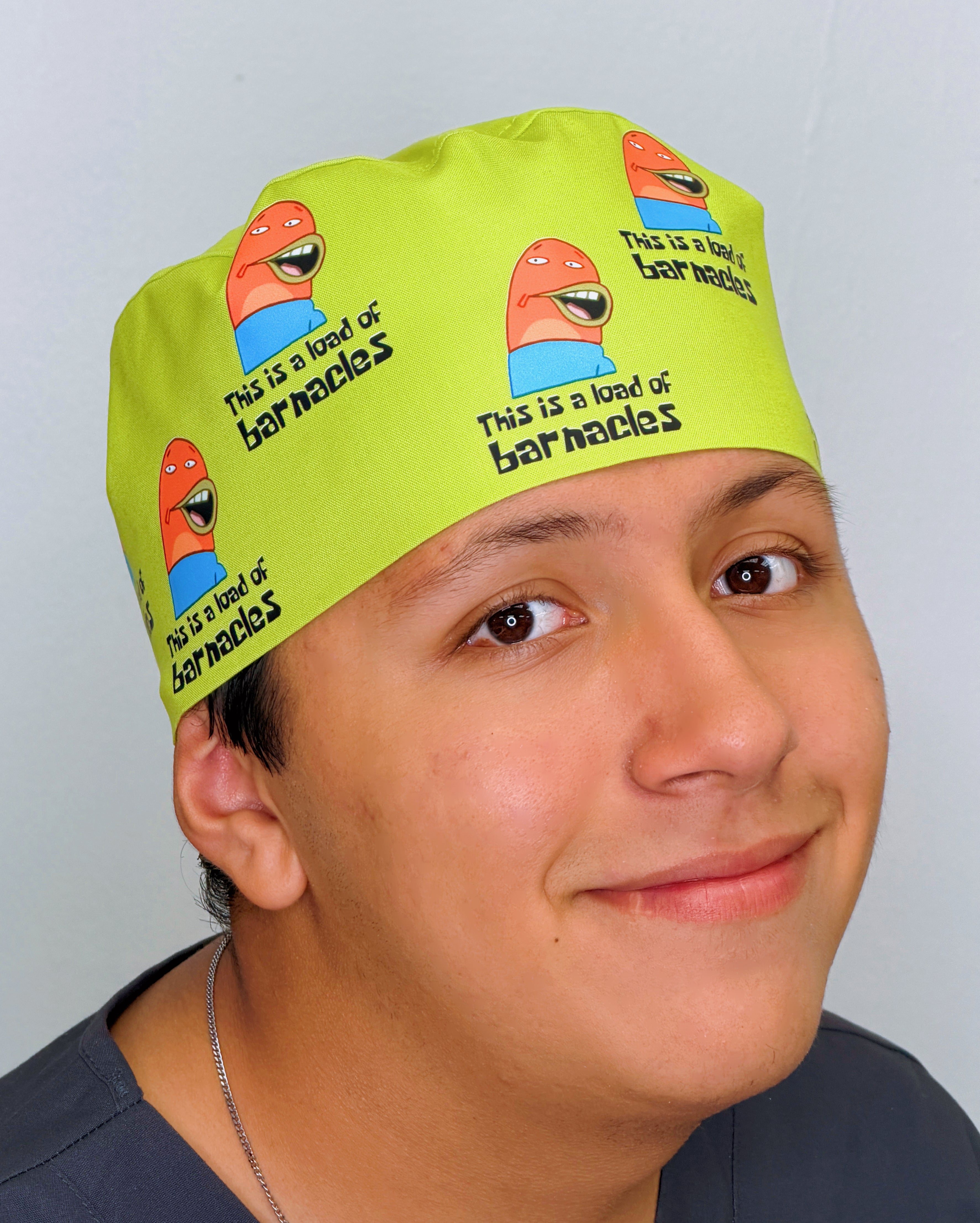 Funny This Is A Load of Barnacles Custom Solid Color Unisex Scrub Cap