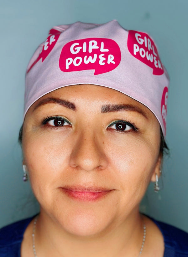 Girl Power Awareness Custom Solid Color Unisex Scrub Cap