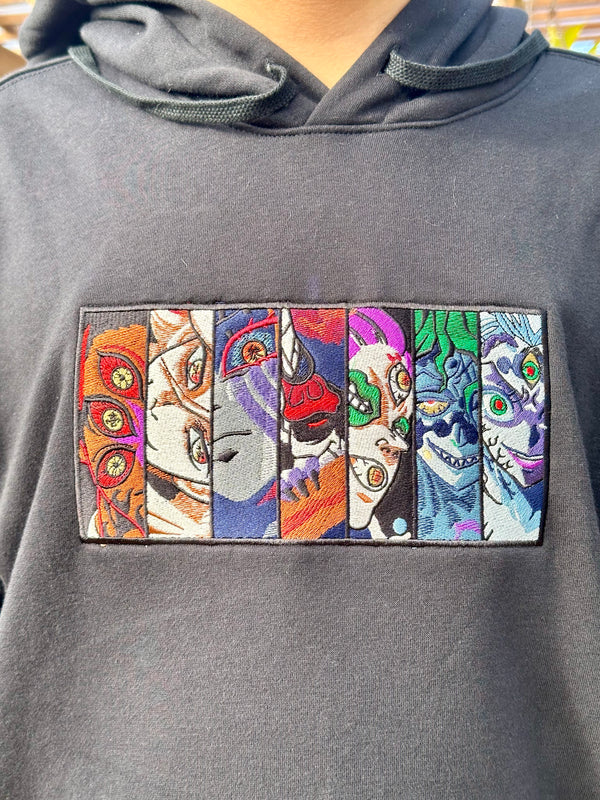 Anime Themed Embroidered Custom Apparel Item of your choice