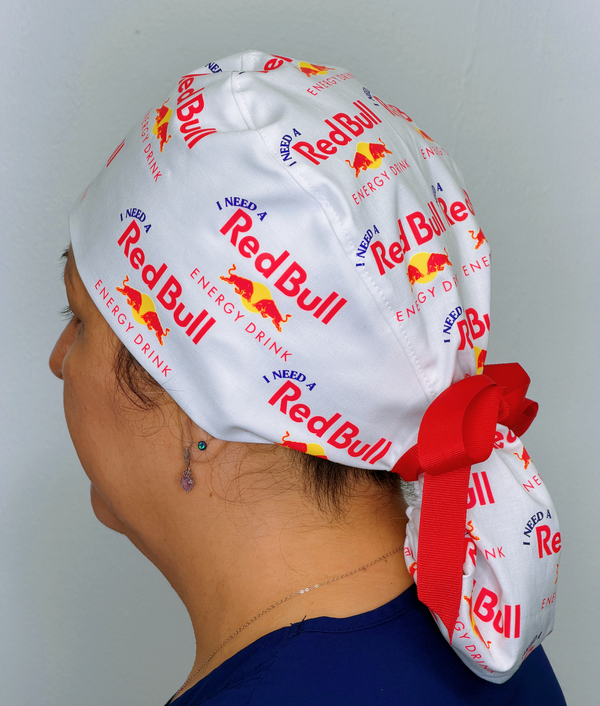 I Need A RedBull Custom Solid Color Ponytail