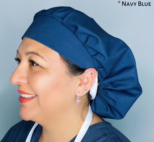 Solid Color "Navy Blue" Bouffant