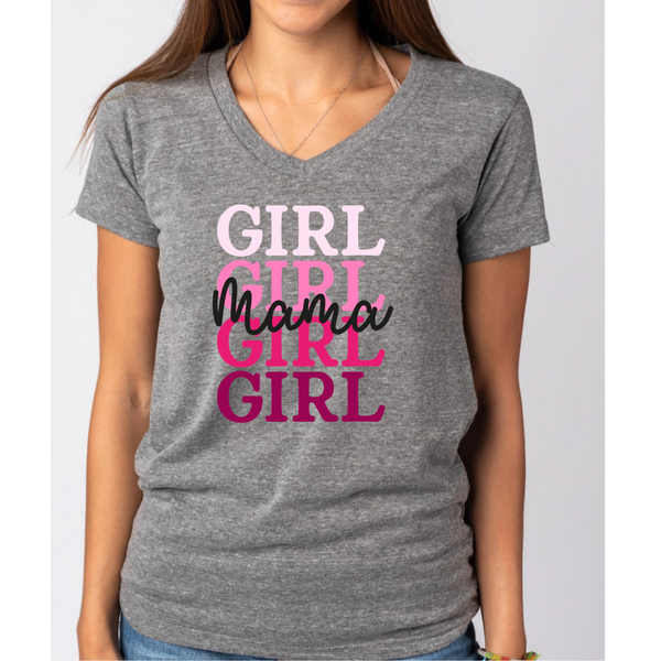 Girl's Mama Mother's Day themed Women's Ideal V-Neck Tee