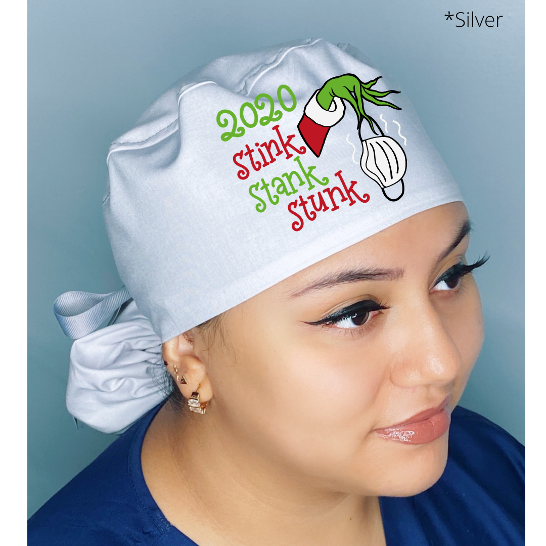 The Grinch 2020 Funny Christmas Themed Solid Color Ponytail