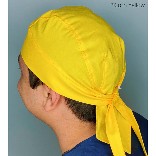 Solid Color "Corn Yellow" Skully Durag