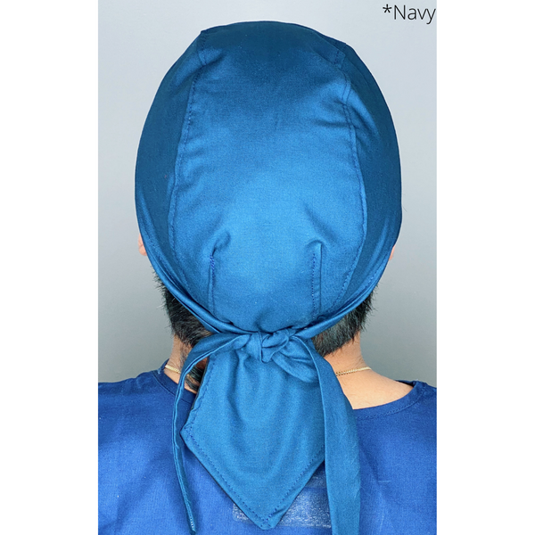 Solid Color "Navy Blue" Skully Durag