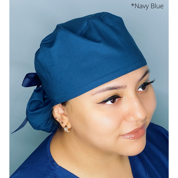 Solid Color "Navy Blue" Ponytail