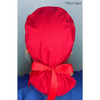 Gnome Alone Christmas Themed Solid Color Ponytail