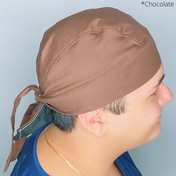 Solid Color "Chocolate" Skully Durag