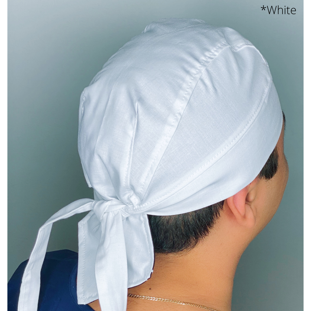 Solid Color "White" Skully Durag