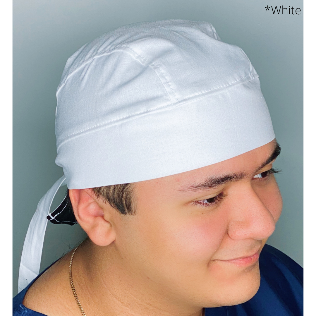 Solid Color "White" Skully Durag