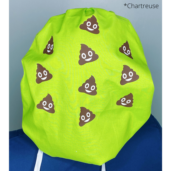 Poop Emoji Custom Solid Color Bouffant