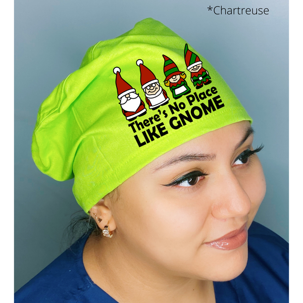There's No Place Like Gnome Solid Color Custom Christmas Themed Euro