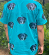 YOUR Picture Printed ALL OVER Cherokee Men Scrubs Top V-Neck Customized
