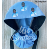 Your Picture Printed ALL OVER Custom Solid Color Ponytail