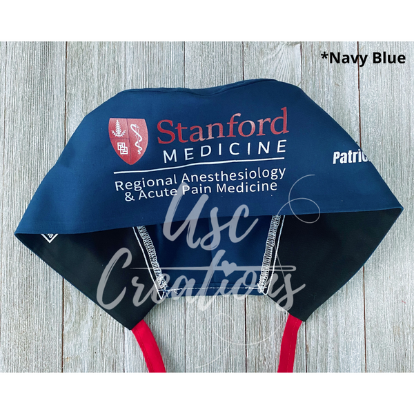 Your Picture Printed ONCE on Custom Solid Color Unisex Scrub Cap