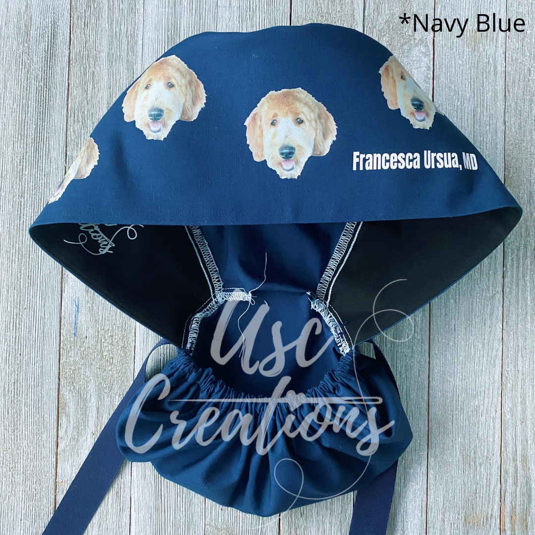 Your Picture Printed ALL OVER Custom Solid Color Ponytail – USC Creations