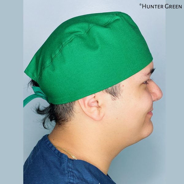 Solid Color "Hunter Green" Unisex Scrub Cap