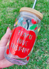 Teach Love Inspire Glass Beer Can