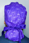 Masquerade Masks on Purple Mardi Gras Ponytail