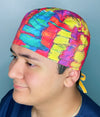 Fun Colorful Piñata Unisex Food Scrub Cap