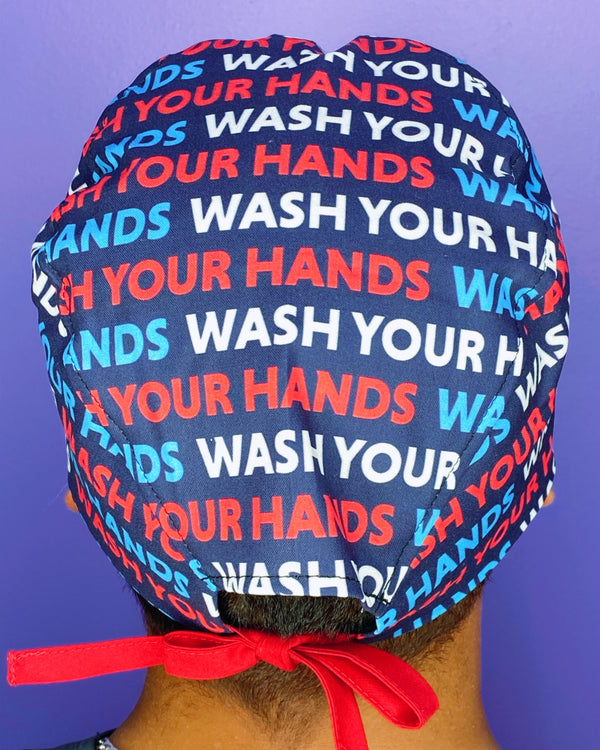 Wash Your Hands Medical Theme Scrub Cap