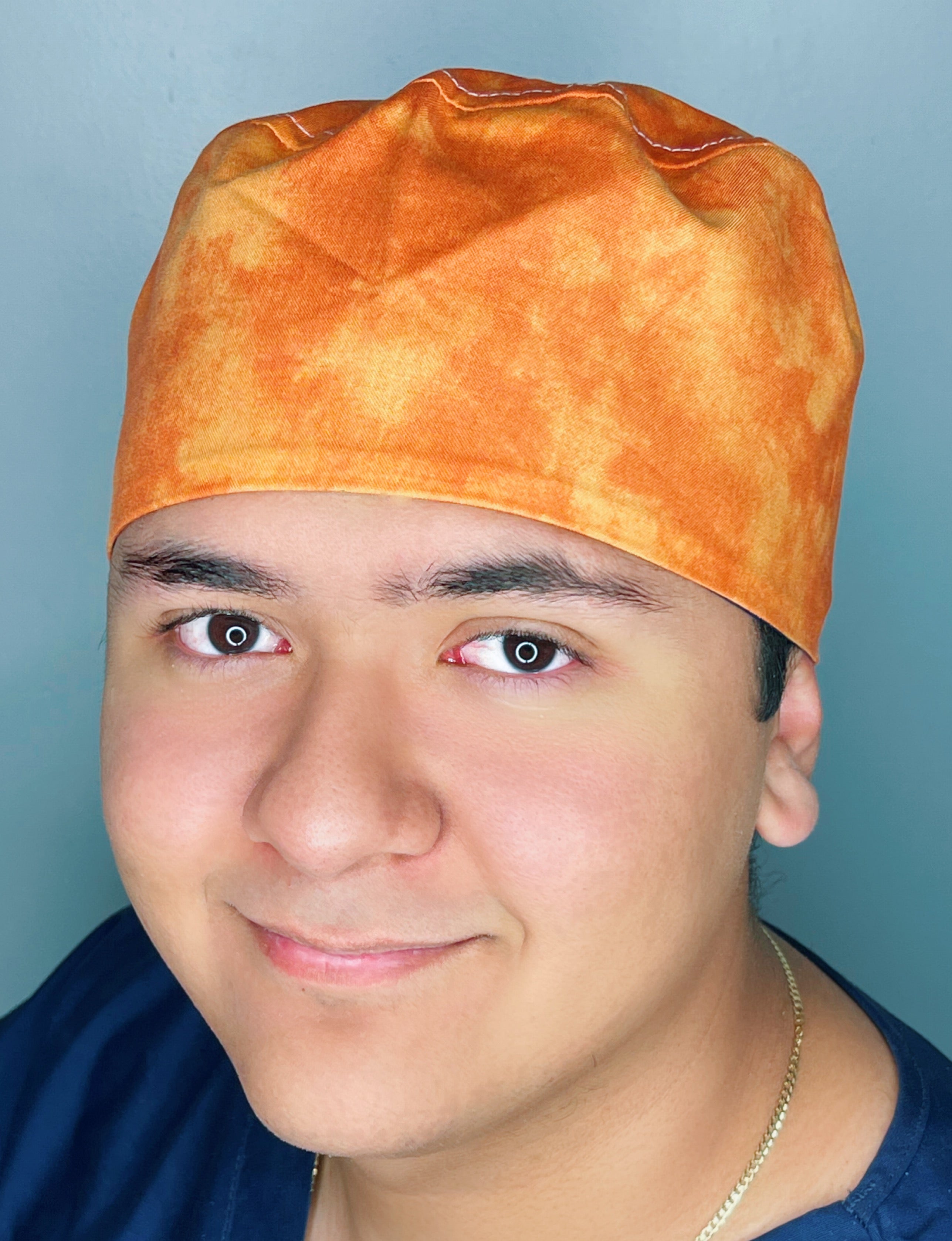 Orange Tie Dye Design Unisex Cute Scrub Cap