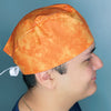 Orange Tie Dye Design Unisex Cute Scrub Cap