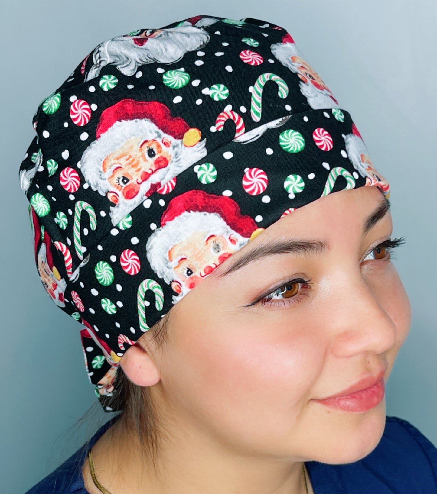 Santa & Candy Canes Winter/Christmas Holiday Themed Pixie
