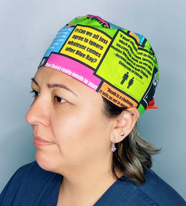 Collecting Thoughts Unisex Cute Scrub Cap