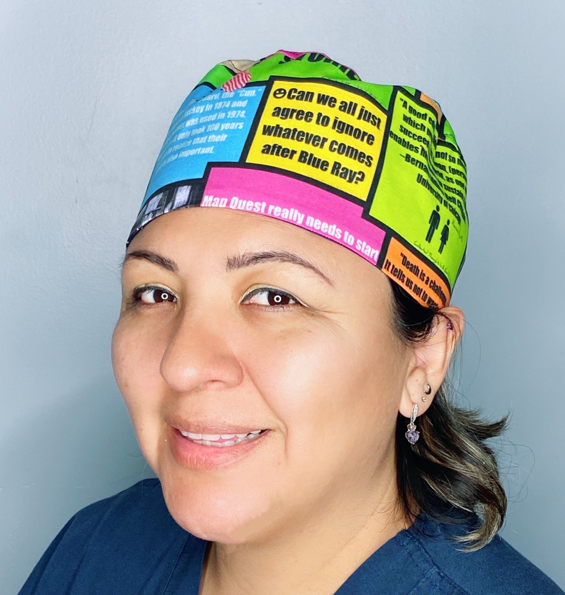 Collecting Thoughts Unisex Cute Scrub Cap