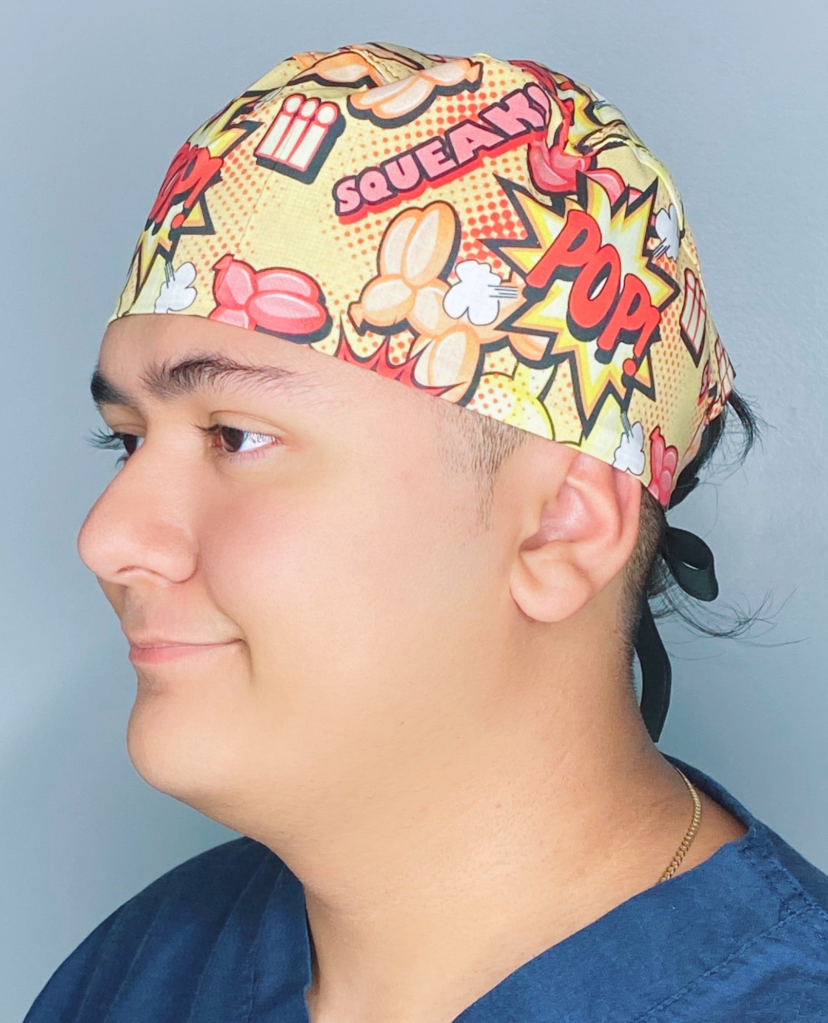 Squeakee The Dog Unisex Geek Scrub Cap